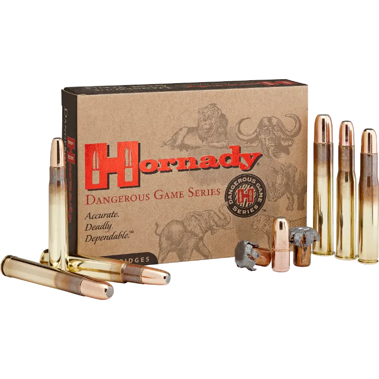 Hornady Dangerous Game 450 NitroExpress 500gr DGX Bonded 20 Rounds Ammuntion