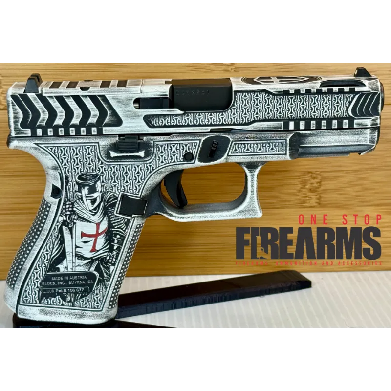 Templar Glock 19 Gen5 9mm Distressed White 15 Round Pistol