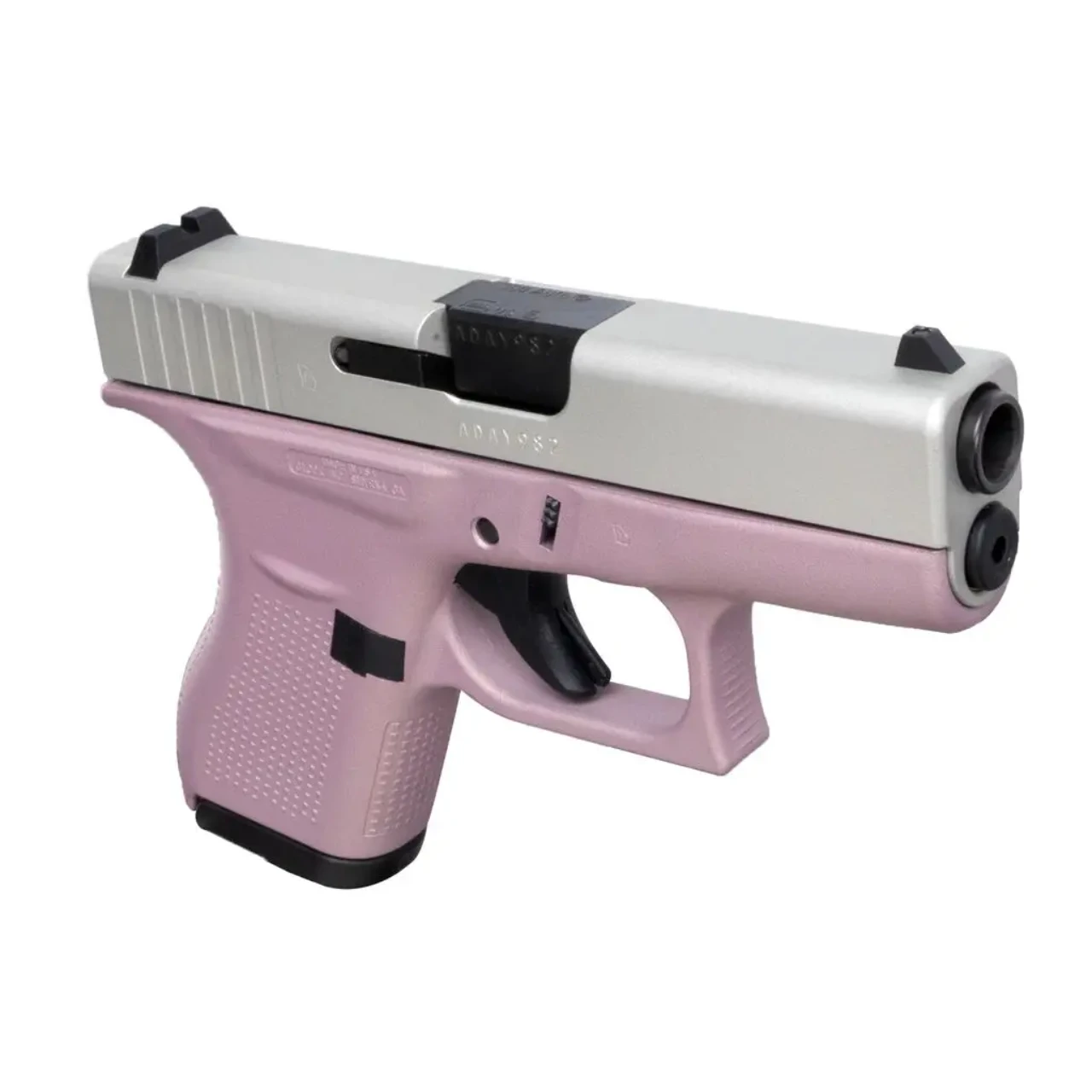 GLOCK 42 PINK W/ ALUMINUM SLIDE 380ACP 6 ROUND PISTOL