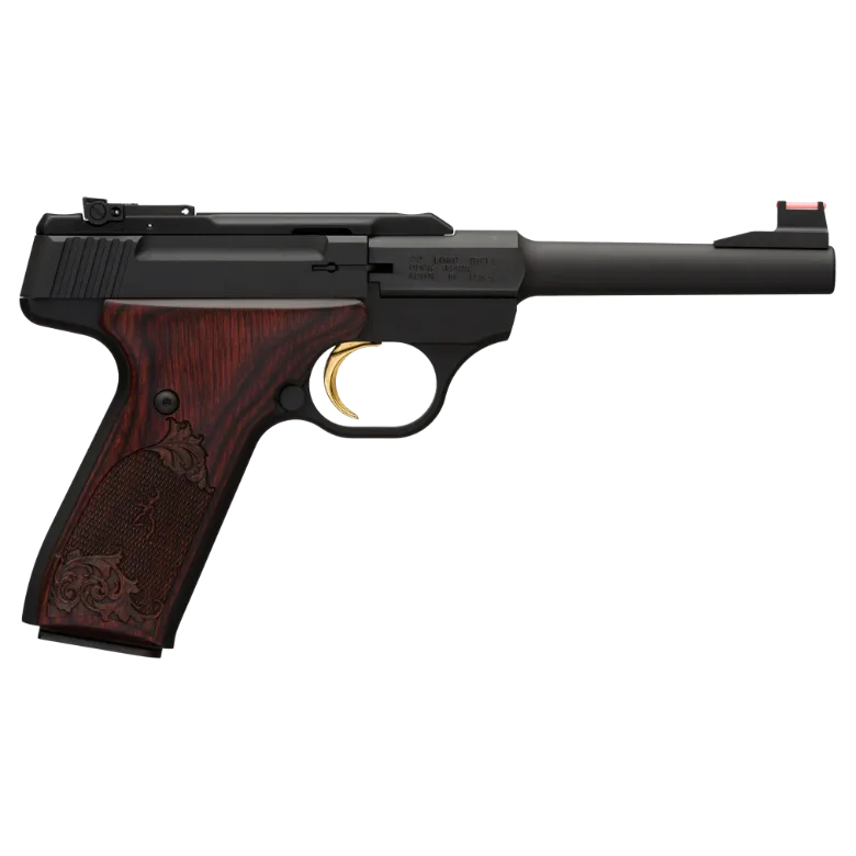 Browning Buck Mark Challenge 22 LR 10+1 5.5" Black w/ Engraved Rosewood Grip