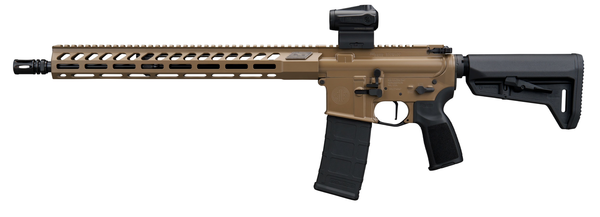 Sig Sauer M400 Forge 5.56 NATO 16" Semi-Automatic Rifle with Flat Dark Earth Cerakote