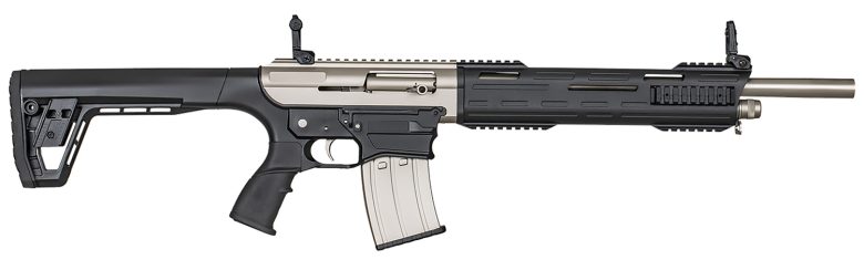 SDS Imports 21000102 TAR 12MP 12 Gauge 3" 5rd 18.50" Nickel Marine Benelli/Mobil Polymer Stock