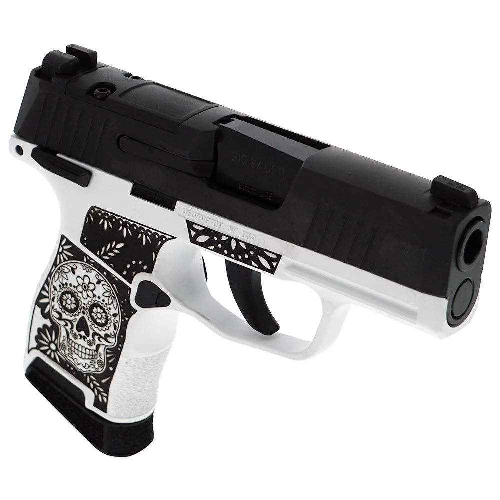 Sig P365 9mm White Sugar Skull Optic Ready 3.1" 10rd (2) MS Exclusive