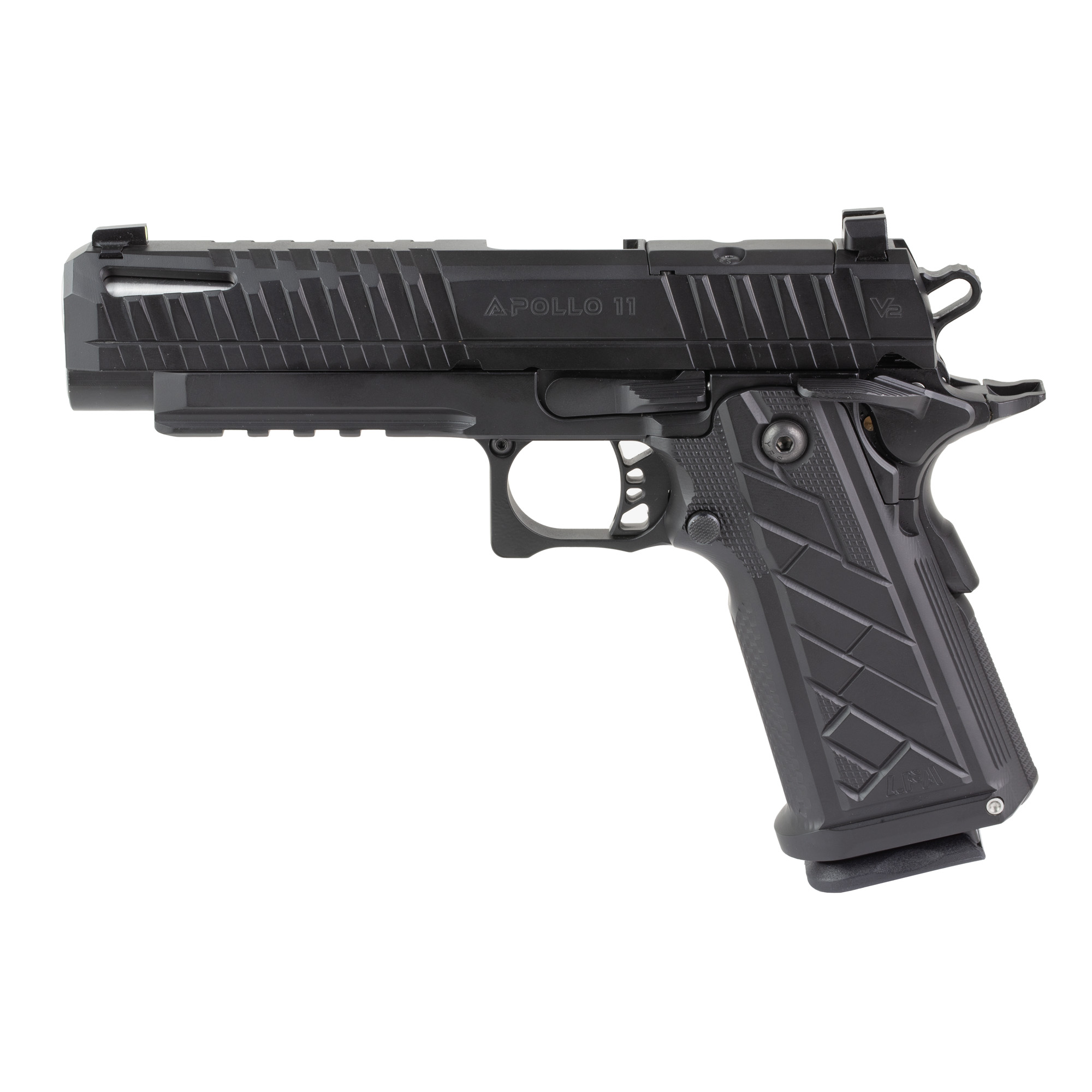Century Arms Apollo 11 V2 Full Size 9mm Luger 18-Round 4.9" Semi-Auto Pistol - Black Cerakote