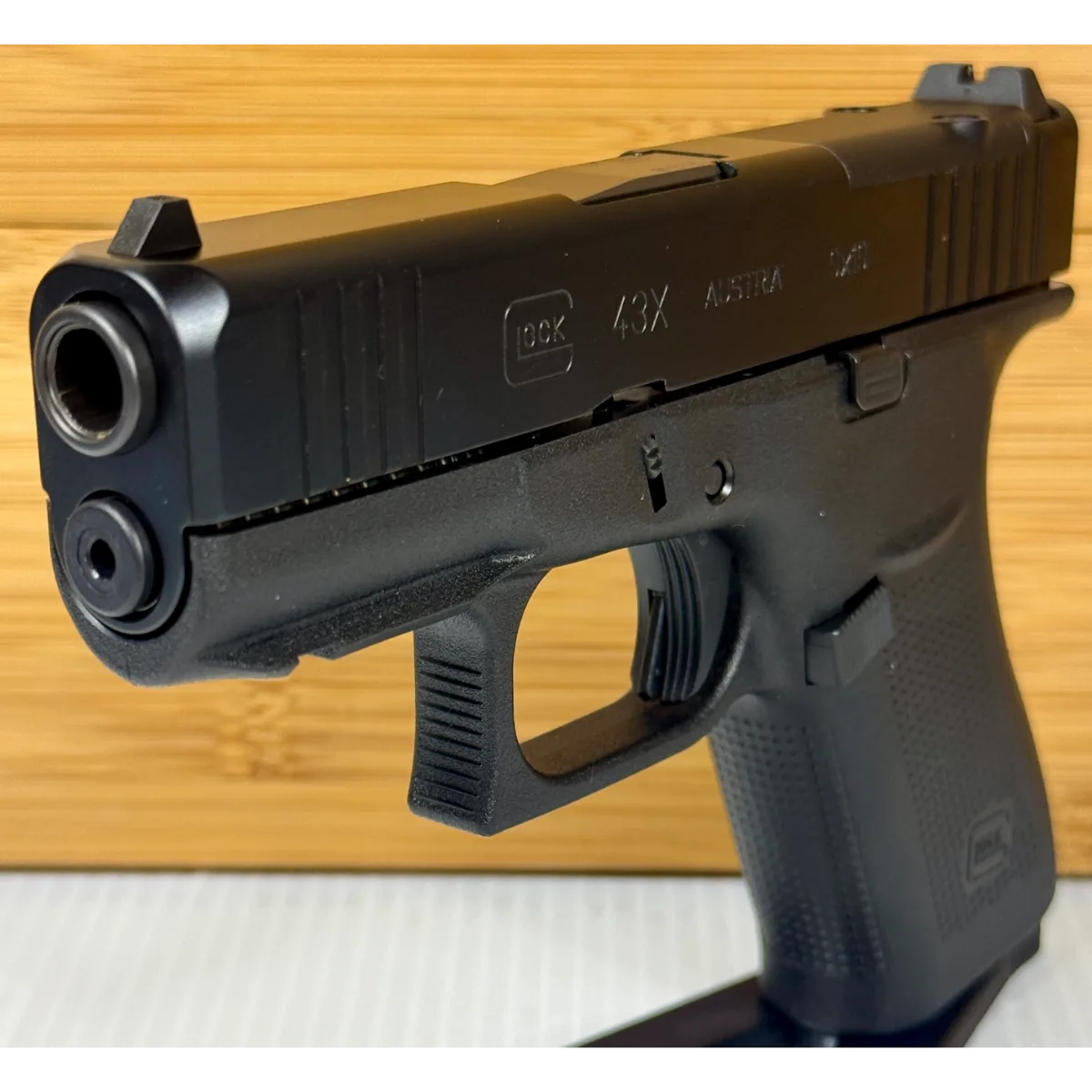 GLOCK G43X 9MM BLACK 3.39" MOS RAIL PISTOL