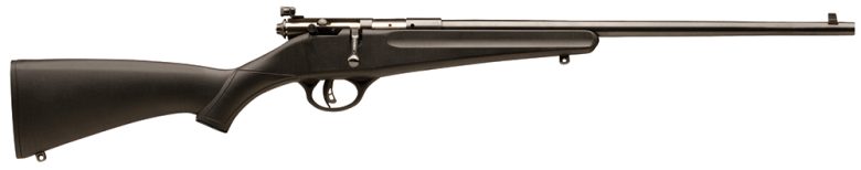 Savage Arms 13775 Rascal Youth 22 LR 1rd 16.13" Matte Black Sporter Barrel, Matte Black Carbon Steel Receiver, Black Fixed Synthetic Stock, Right Hand