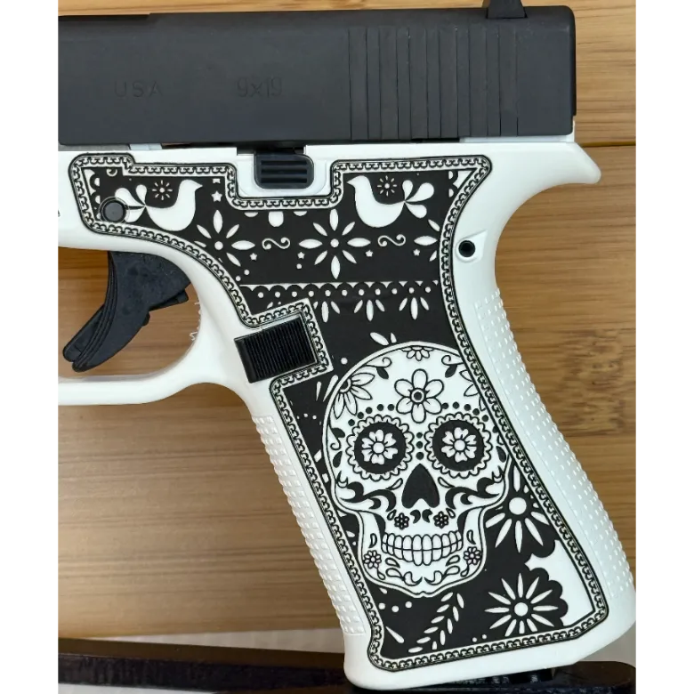 Glock 43X "Sugar Skull" Black & White 9mm 10rd Pistol