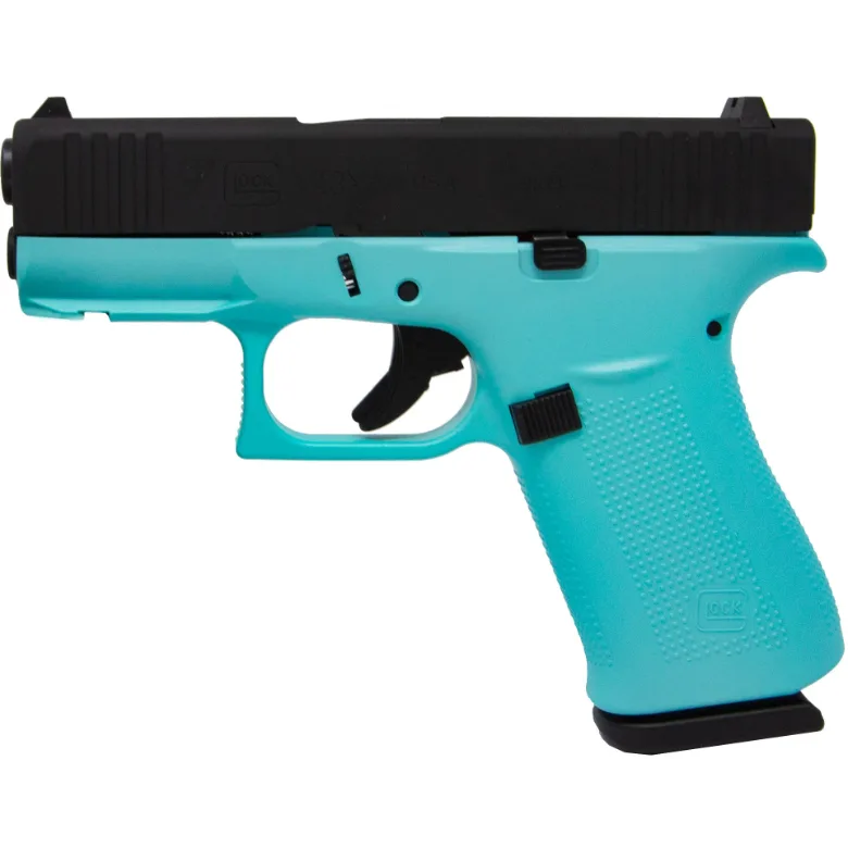 GLOCK 43X ROBINS EGG W/ BLACK SLIDE 9MM 10 ROUND PISTOL