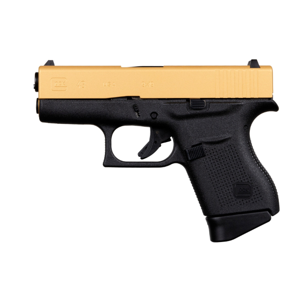 Glock 43 Gold Slide 9mm 6rd Pistol