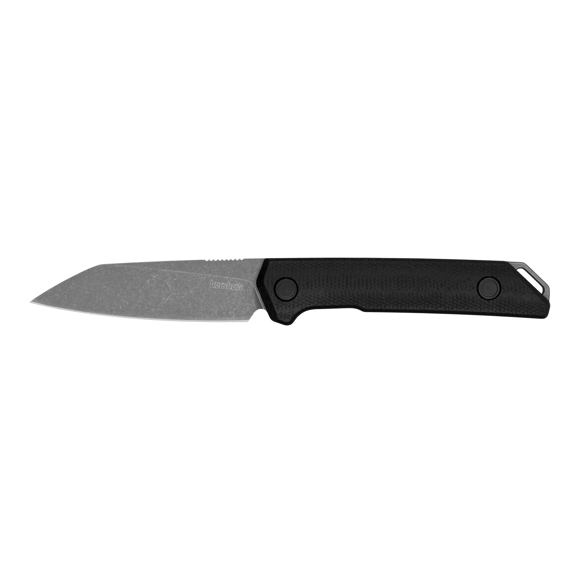 Kershaw Mini Iridium Fixed Blade Knife, 3.1" Reverse Tanto, D2, Micarta