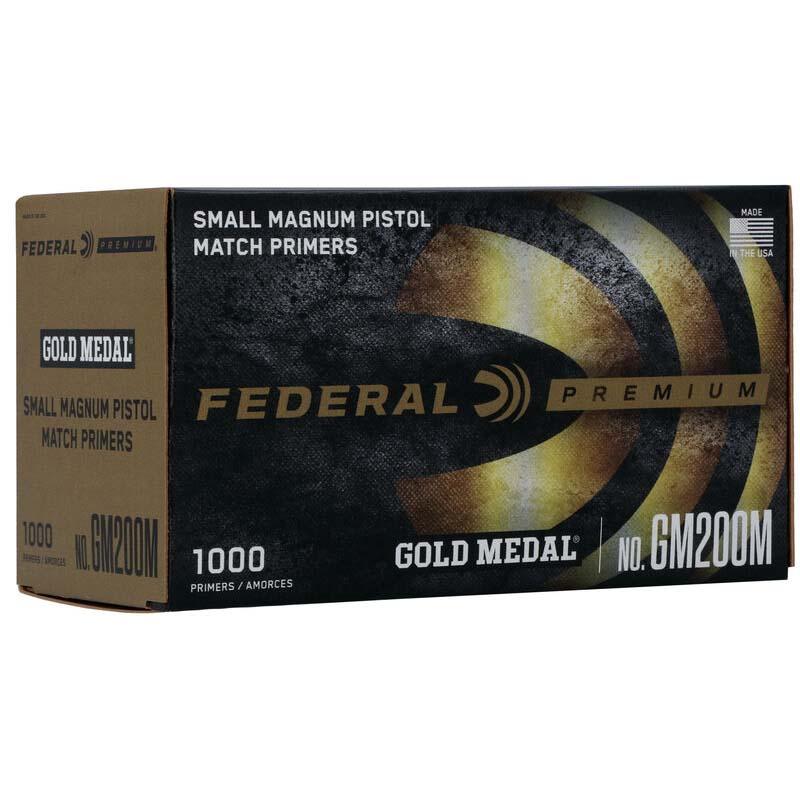Federal Gold Medal Match Small Mag Pistol Primer - 1000 Count