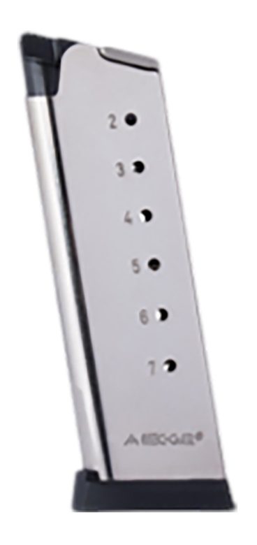 Mec-Gar MGCO4507NPF 1911 Officers 7rd 45 ACP Nickel Carbon Steel