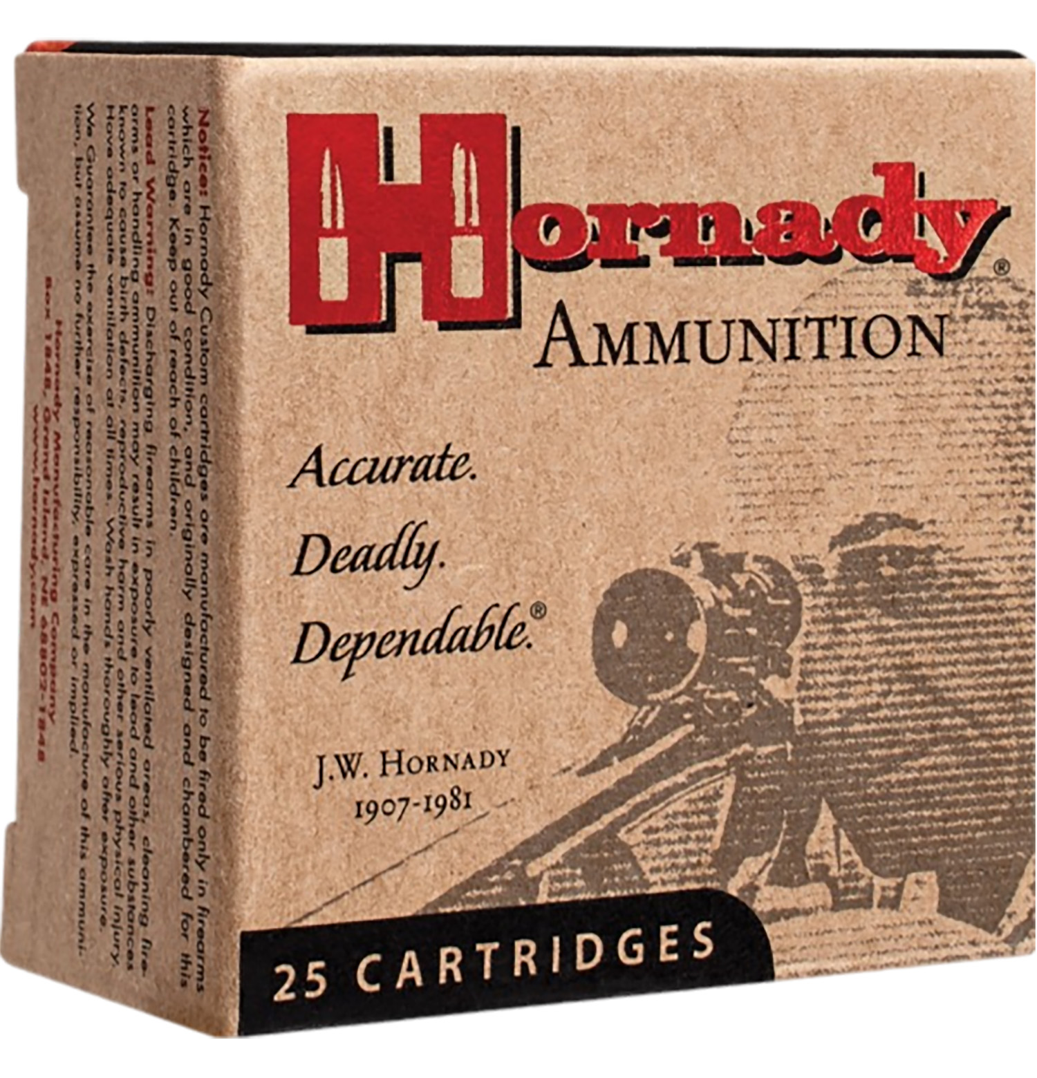 Hornady 90562 Custom 357Mag 158gr Hornady XTP Hollow Point 25 Per Box/10 Case