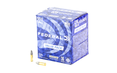 Federal Champion 22LR 36gr LHP 525-Round Value Pack Rimfire Ammo