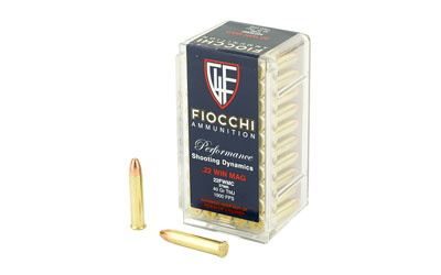 Fiocchi .22 WMR 40gr FMJ Ammo 50rd