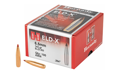 Hornady ELD-X 6.5mm .264 143 gr Bullets, 100 Per Box - image 2 of 5