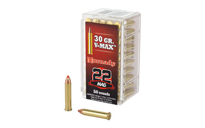 Hornady .22 WMR 30gr V-MAX Ammo 50rd