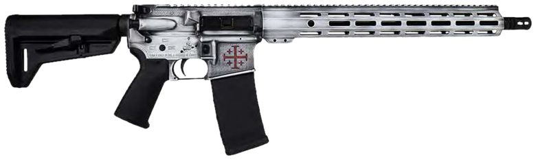 Shark Coast Tactical Templar 5.56 NATO 16" Distressed White Cerakote AR Rifle