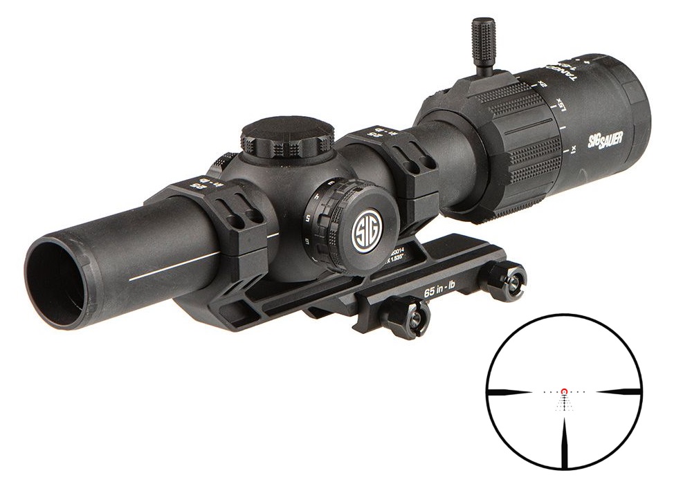 Sig Sauer Tango MSR 1-6x24mm 30mm LPVO Scope with Illuminated BDC6 Reticle