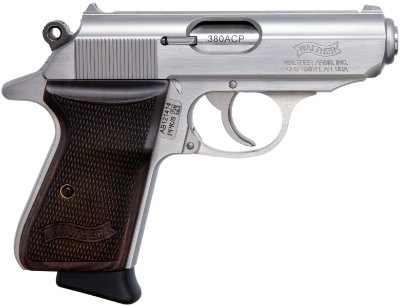 Walther PPK/S Stainless 380acp 7rd Wood Pistol