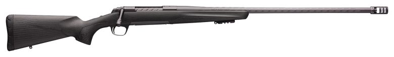 Browning 035543282 X-Bolt Pro Long Range 6.5 Creedmoor 4+1 26" Skip Fluted Heavy Barrel, Recoil Hawg Muzzle Brake, Spiral Fluted Bolt, Carbon Gray Elite Cerakote, Natural Carbon Fiber  Stock