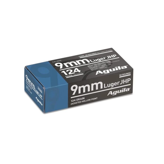 Aguila 9mm Luger Ammo - 124 Grain | JHP | 50rd