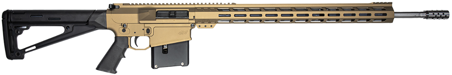 Great Lakes Firearms GL10LA300SSBRZ GLFA  300 Win Mag 5+1 24" Stainless Threaded Barrel, Bronze Cerakote Picatinny Rail Aluminum Receiver, Hogue Fixed Black Synthetic Stock, Mil-Spec Grip