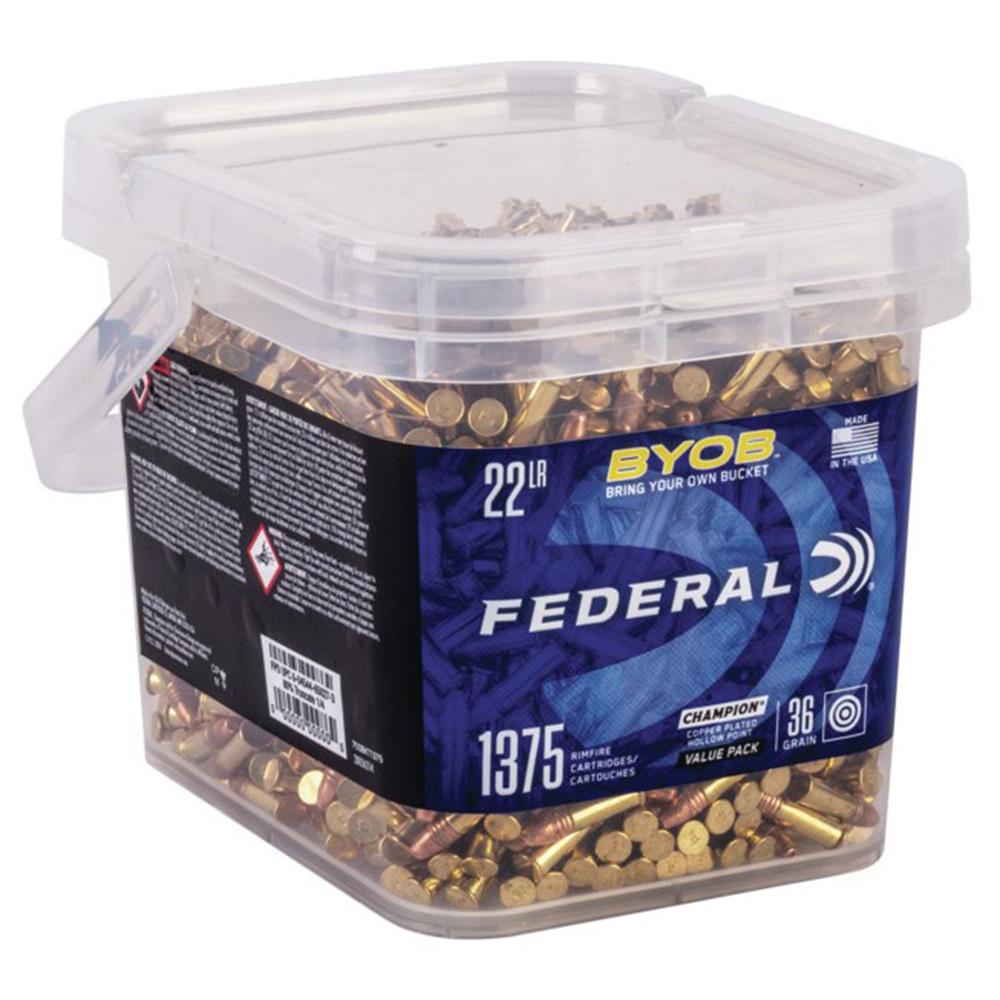 Federal BYOB .22 LR 36gr CPHP 1375rd