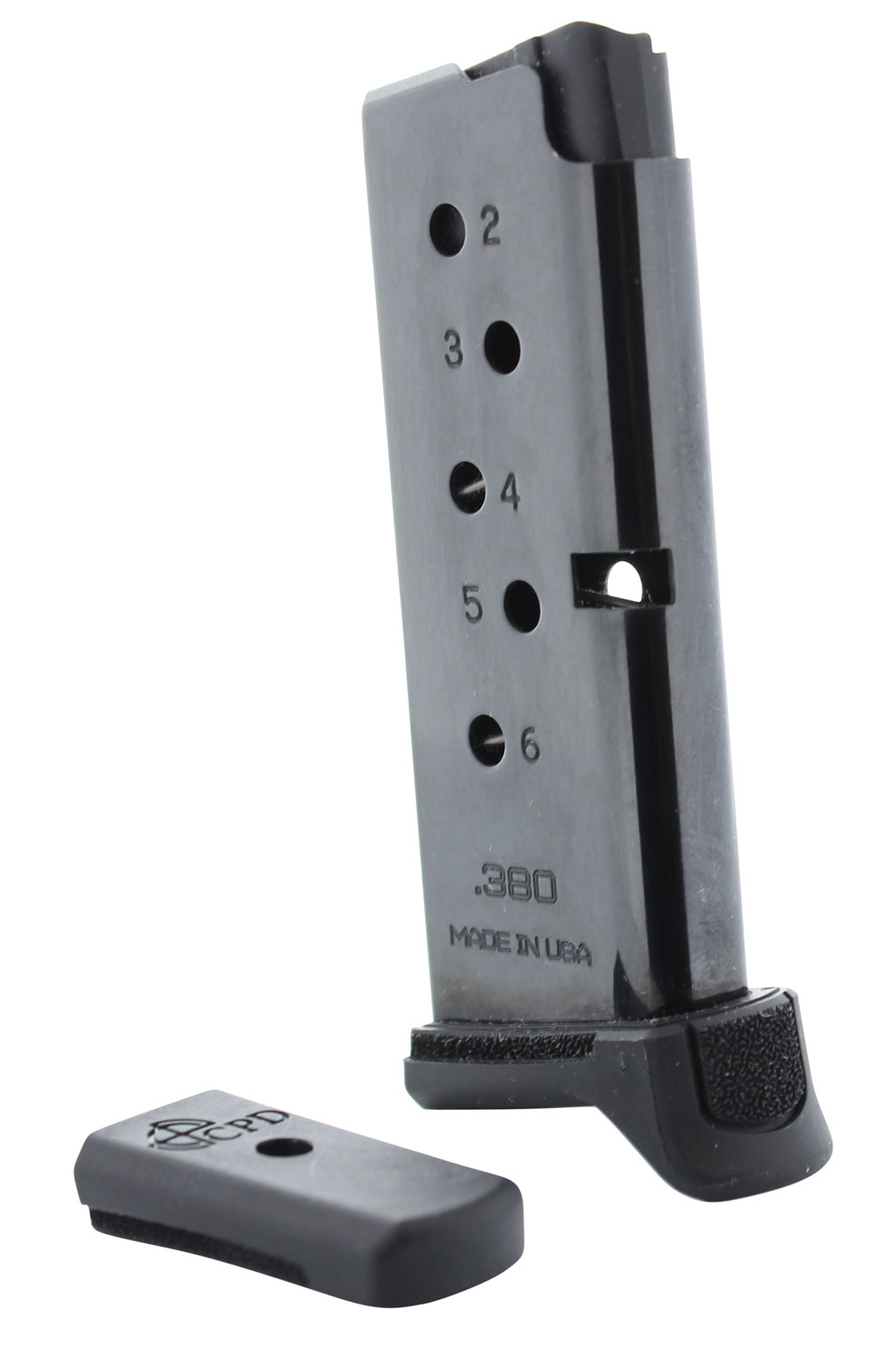 DuraMag 6rd .380 ACP Magazine for Ruger LCP/LCP II Black Detachable
