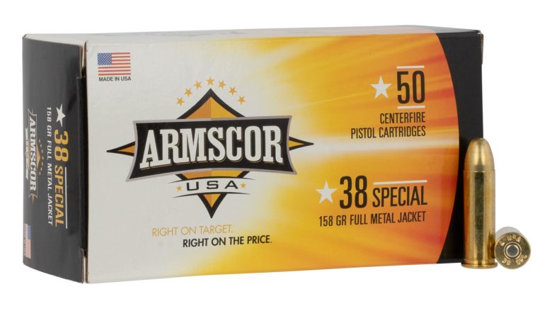Armscor FAC3817N USA 38Special 158gr Full Metal Jacket 50 Per Box/20 Case