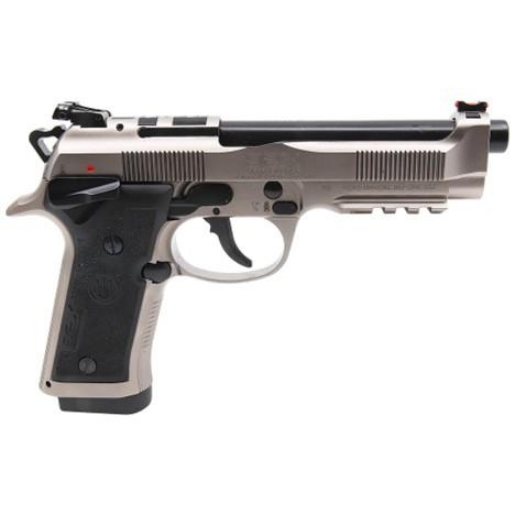 Beretta USA J92XPCO21 92X PCO Full Size Frame 9mm Luger 15+1 4.90" Black Barrel, Gray Nistan Optic Ready/Serrated Steel Slide & Frame w/Beavertail & Picatinny Rail