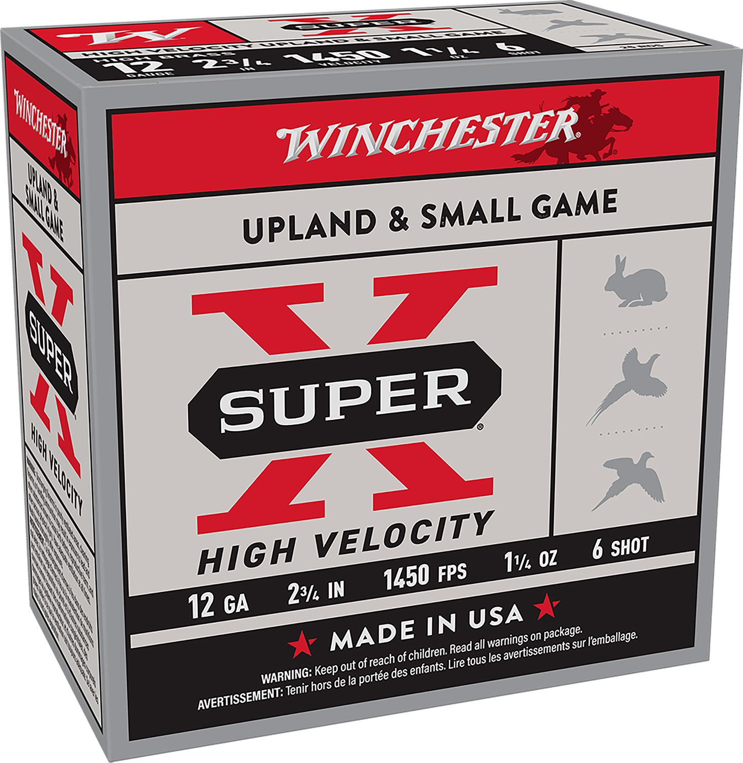 Winchester Super-X High Velocity 12ga 2.75" 1-1/4oz #6 25rd Box