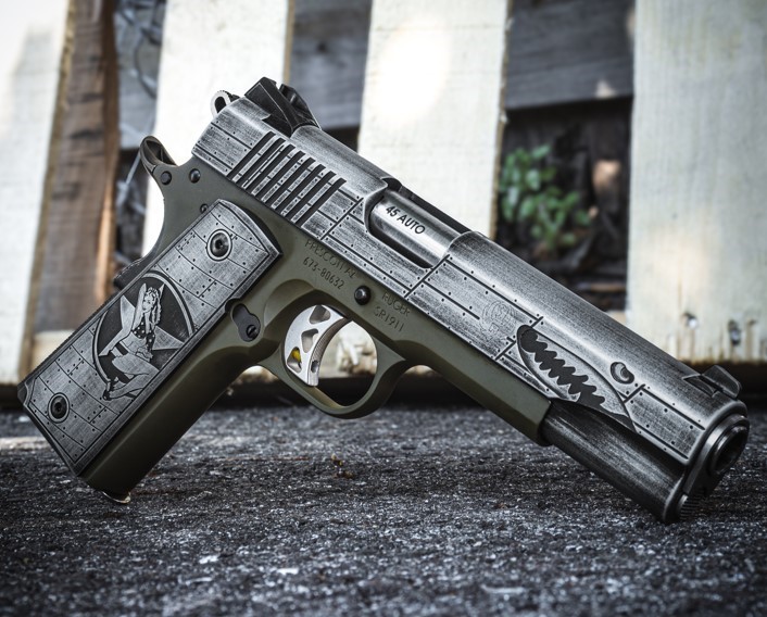 Ruger SR1911 Bomber .45 ACP Custom Engraved 5" Pistol 8rd