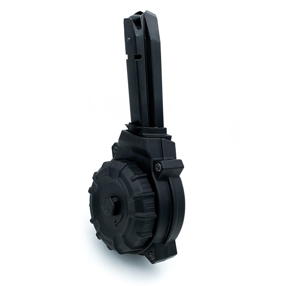 Promag H&K VP9 9mm 50 Round Black Drum Magazine