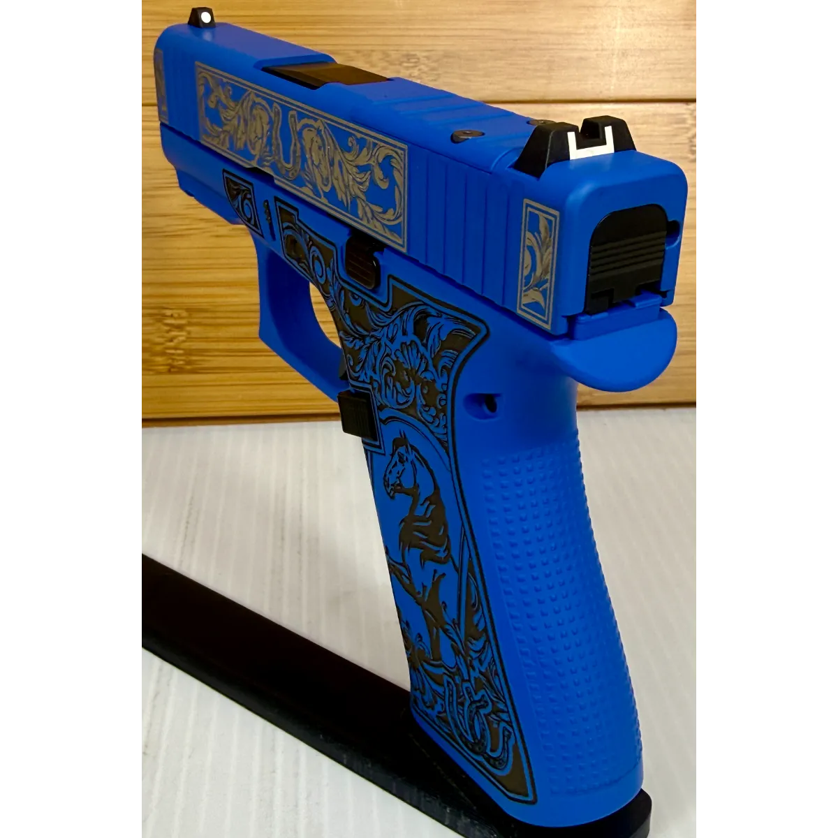 Glock 43X Glock & Horses Blue 9mm 10Rd Pistol