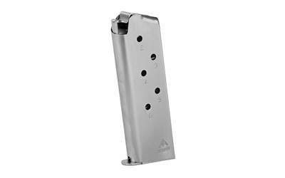 Mec-Gar 6rd .45 ACP Nickel Magazine for Colt Officer Models
