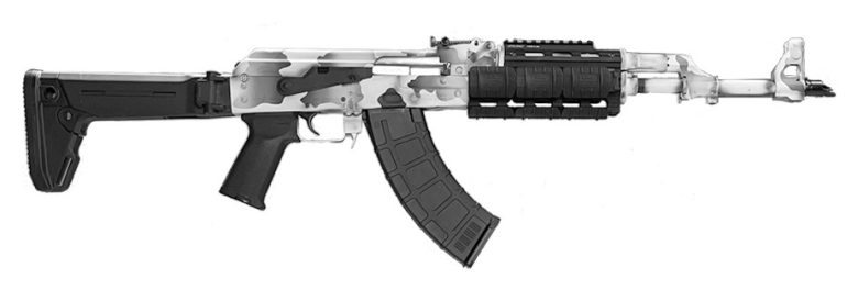 Zastava ZPAP M70 7.62x39 AK Rifle White Camo Finish