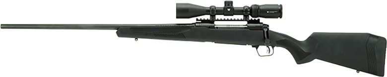 Savage Arms 57317 110 Apex Hunter XP 223 Rem 4+1 20" Matte Black Sporter Barrel, Drilled & Tapped Carbon Steel Receiver, Adj LOP Matte Black Synthetic Stock, Left Hand, Vortex Crossfire II 3-9x40mm