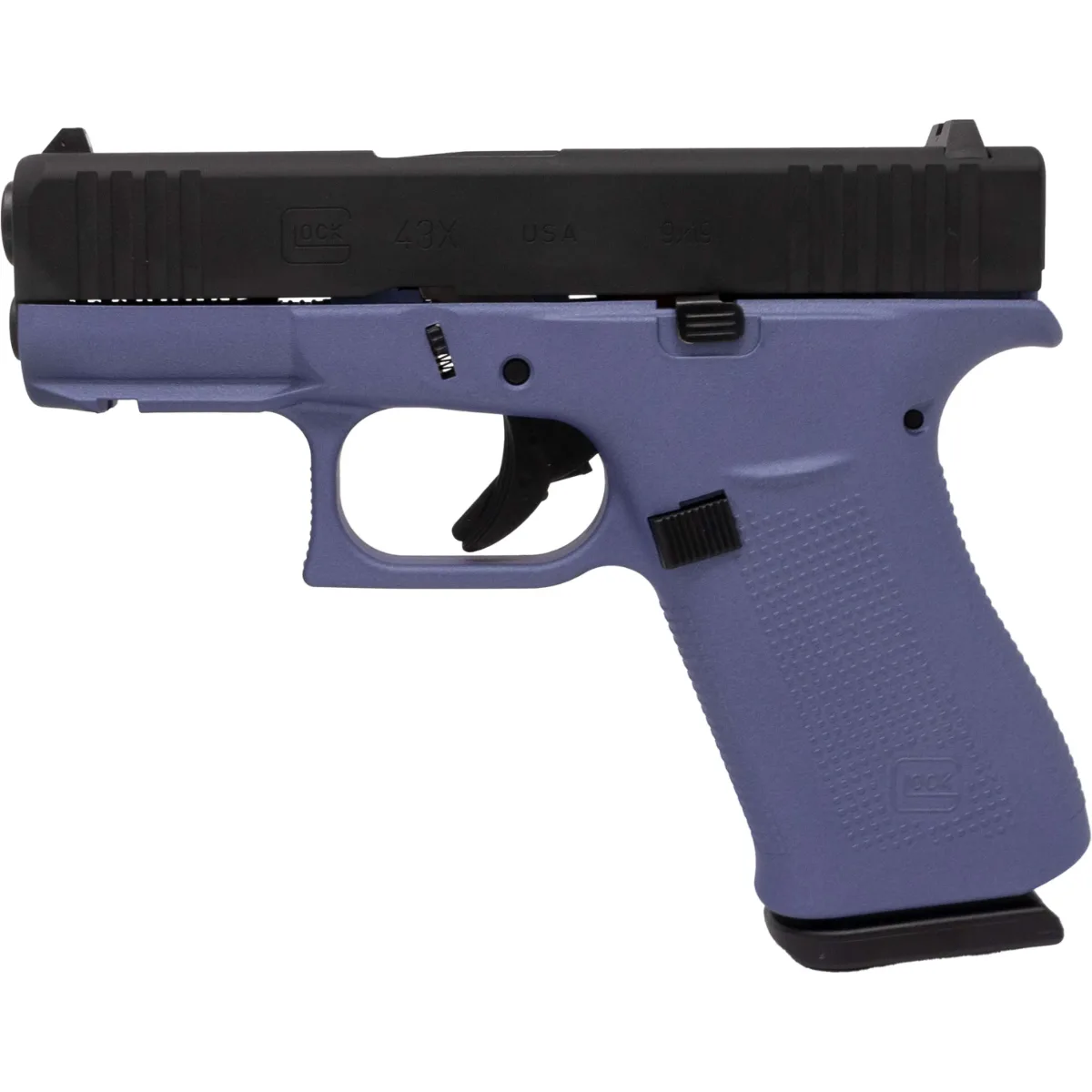 Glock 43x Orchid Purple Black Slide 9mm 10Rd Pistol