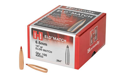Hornady 6.5MM .264 147 GR ELD Match (100 Rounds) - image 2 of 5
