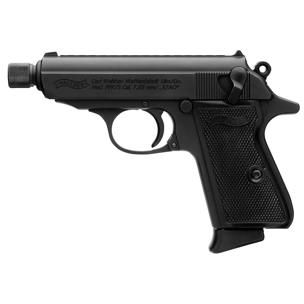 Walther PPK/S 32 ACP Pistol Blue Finish 6+1 Capacity Threaded Barrel