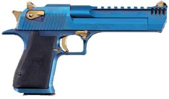 MAGN RES MARK XIX DE 50 AE CARBO BLUE/GLD PSTL