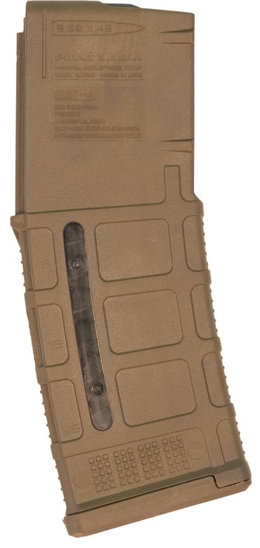 Magpul MAG556-MCT PMAG GEN M3 30rd Detachable w/Capacity Window 223 Rem/5.56x45mm NATO Fits AR-15/M16/M4 Coyote Tan Polymer