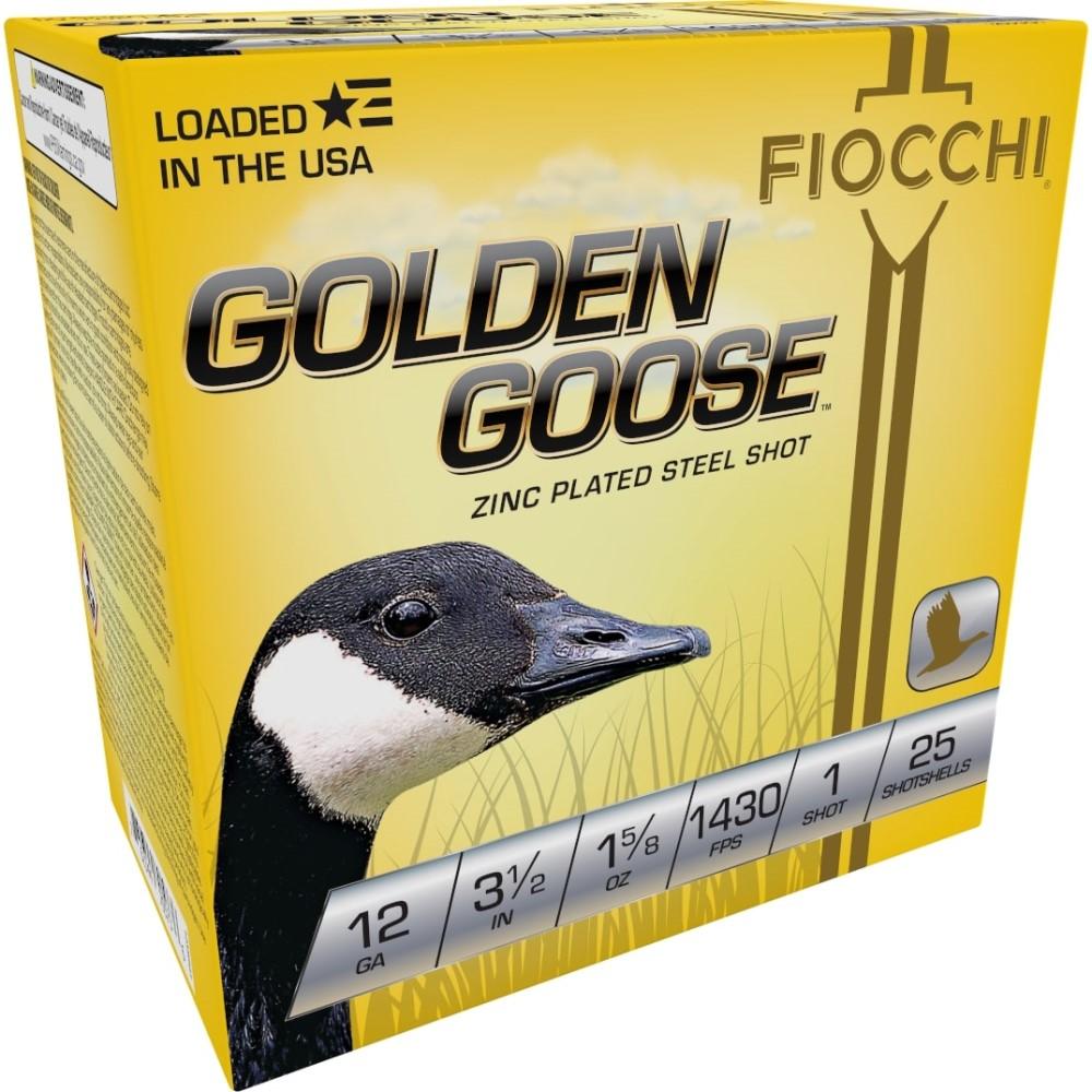 Fiocchi Golden Goose Shotshells 12ga 3 1/2" 1-5/8oz  1430fps #1 25/ct
