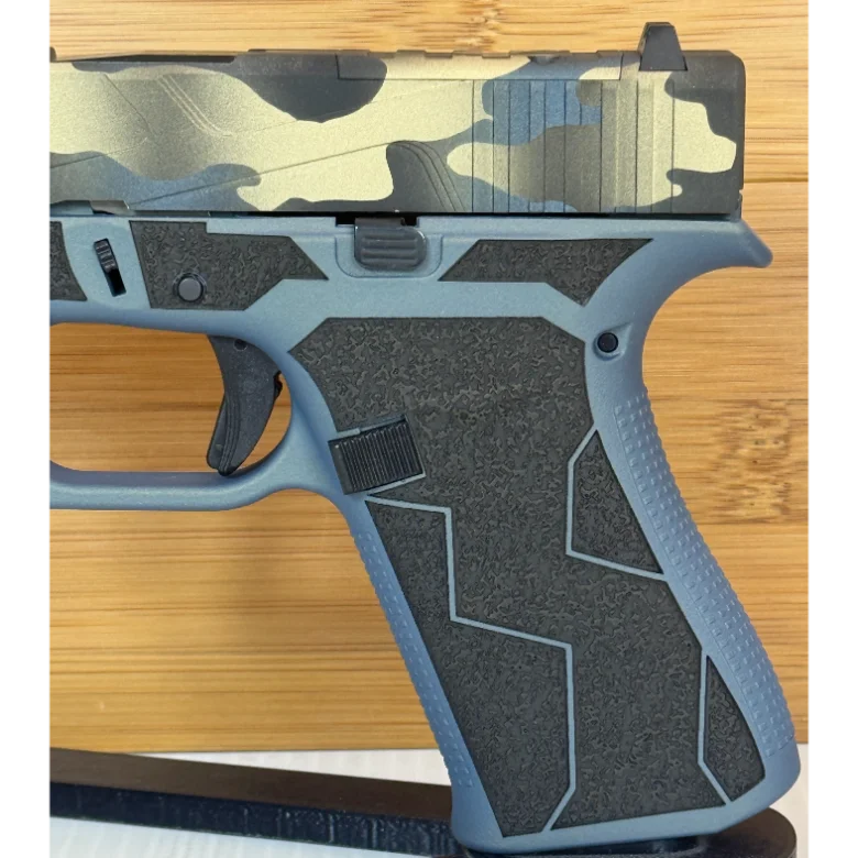Custom Glock 43X Breakup Blue Camo 9mm 10 Round Pistol