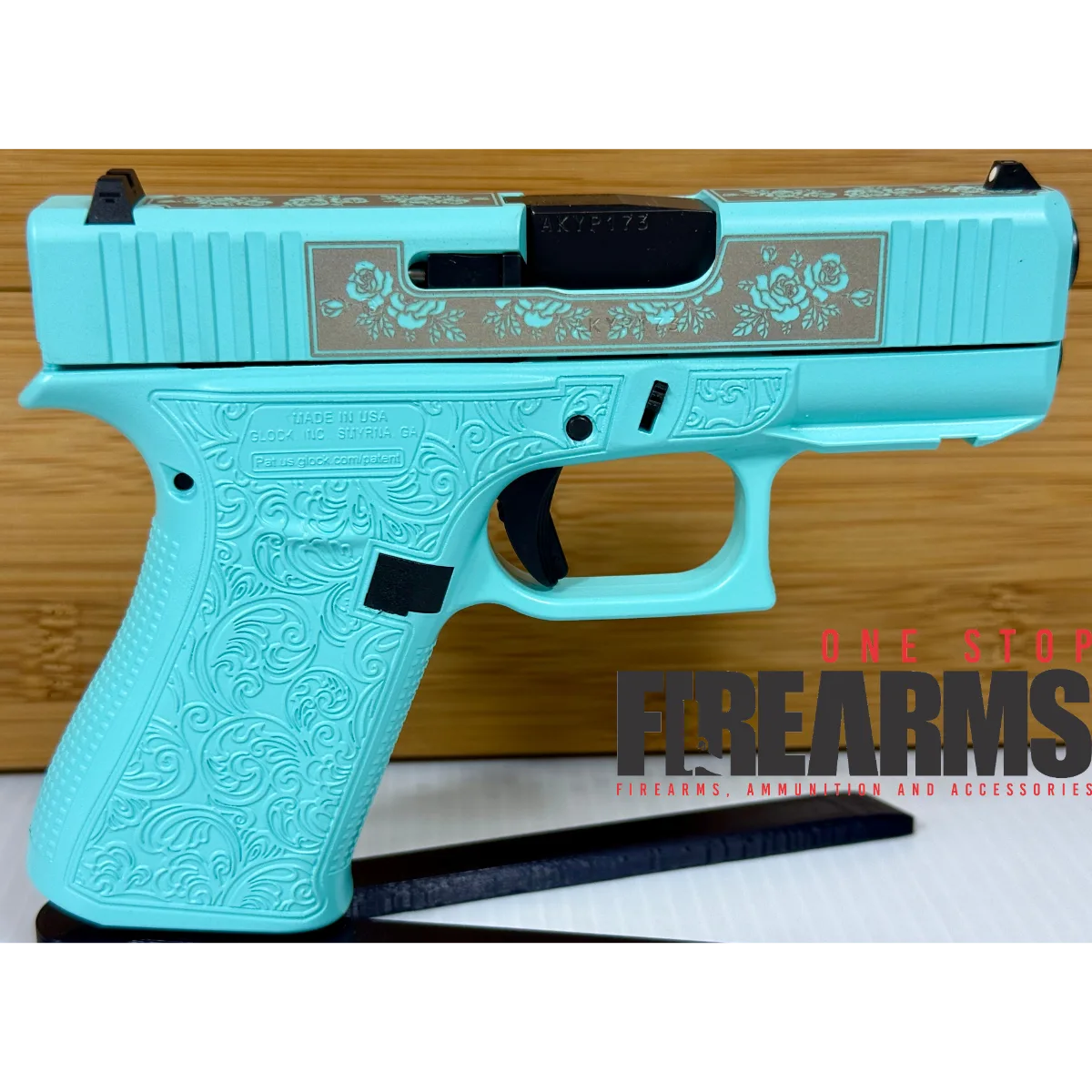 Glock 43X Tiffany Blue – Glock & Roses 9mm 10rd USA Made