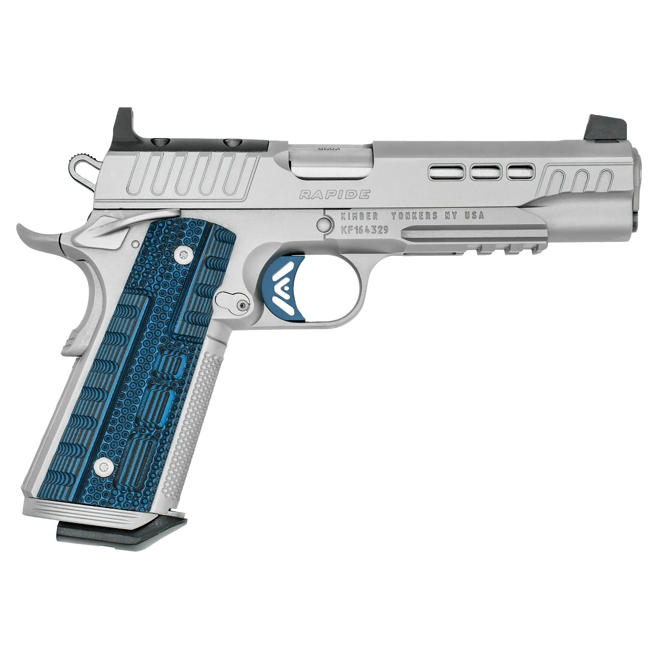 Kimber Rapide ICE OR 9mm 9+1 5" Stainless Blue Pistol