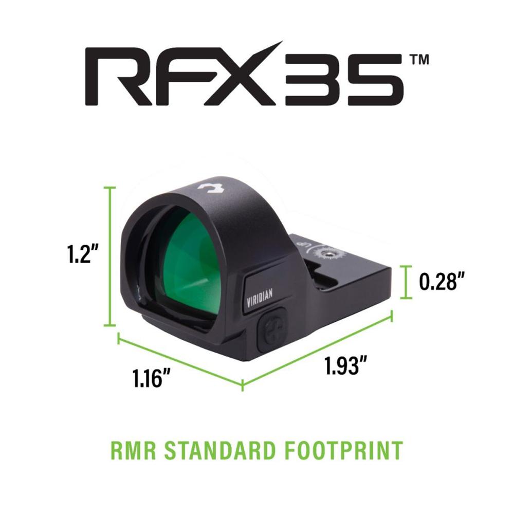Viridian RFX35 Micro Green Dot Reflex Sight - Flat Dark Earth - image 8 of 8