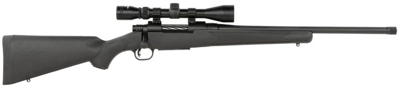 Mossberg 28212 Patriot  Full Size 400 Legend 4+1 20" Matte Blued Fluted Threaded Barrel, Drilled & Tapped Matte Blued Stainless Steel Receiver, Black Fixed Synthetic Stock 3-9x40mm Duplex, Right Hand