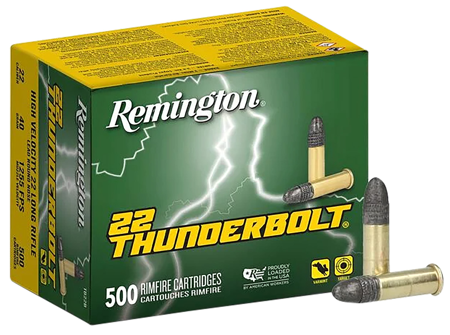 Remington Thunderbolt .22LR 40 Grain Ammunition 500 Rounds